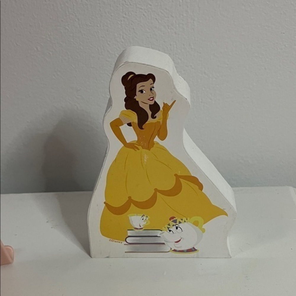 Disney Belle Yellow Dress Wall Hang of Shelf Decoration